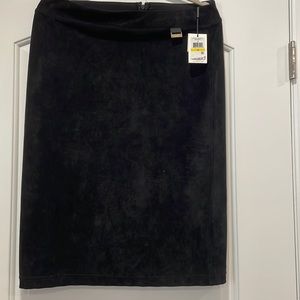 Calvin Klein straight suede black skirt never worn